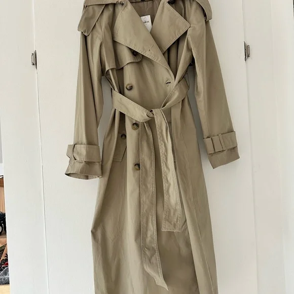 Banana Republic Factory Beige Trench Coat - Picture 3 of 8